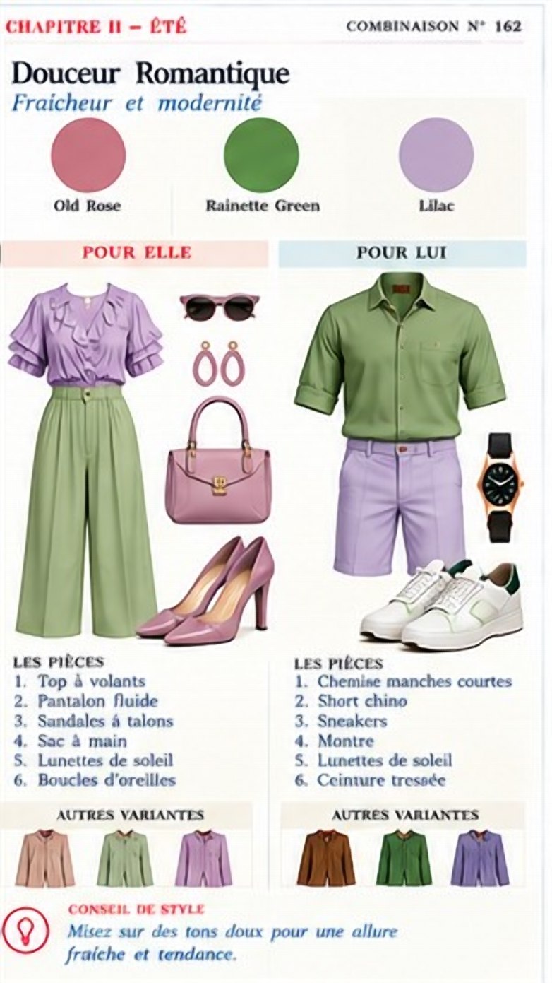 Exemple de combinaison illustrée Style Code